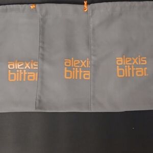 Lot Of 3  8" x 6.25" Alexis Bittar Jewelry Drawstring Dust/Storage Bags
